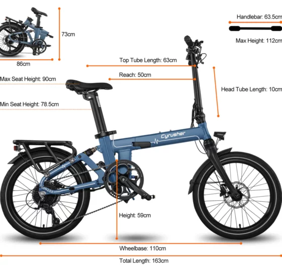 cyrusher-monspad-velo-electrique-pliant-dimension