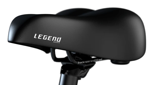 Pour un confort de conduite exceptionnel, le Legend Milano associe les pneus ballon Schwalbe BIG BEN à une selle Velo gel, en plus de sa suspension avant. La position du guidon est entièrement réglable, te permettant de régler le vélo selon ta position de pédalage idéale.